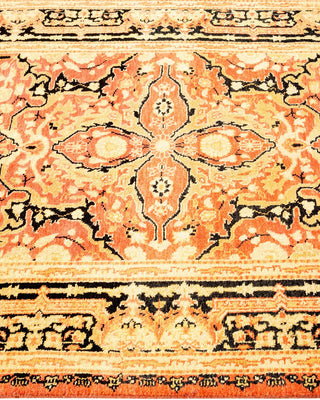 Traditional Mogul Orange Wool Runner 2' 8" x 12' 1" - Solo Rugs