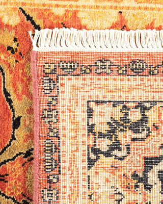 Traditional Mogul Orange Wool Runner 2' 8" x 12' 1" - Solo Rugs