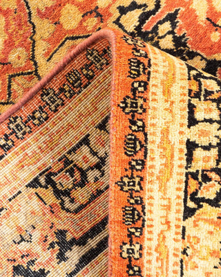 Traditional Mogul Orange Wool Runner 2' 8" x 12' 1" - Solo Rugs