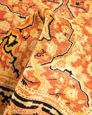 Traditional Mogul Orange Wool Runner 2' 8" x 12' 1" - Solo Rugs