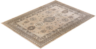 Traditional Khotan Ivory Wool Area Rug 8' 8" x 12' 2" - Solo Rugs