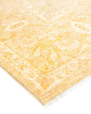 Contemporary Eclectic Ivory Wool Area Rug 8' 2" x 10' 1" - Solo Rugs