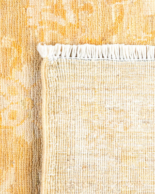 Contemporary Eclectic Ivory Wool Area Rug 8' 2" x 10' 1" - Solo Rugs