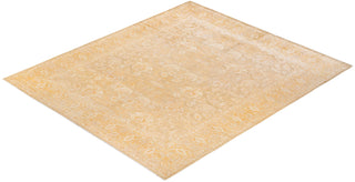Contemporary Eclectic Ivory Wool Area Rug 8' 2" x 10' 1" - Solo Rugs