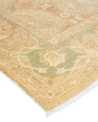 Contemporary Eclectic Ivory Wool Area Rug 6' 0" x 9' 1" - Solo Rugs