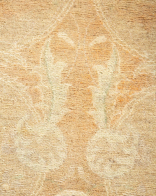 Contemporary Eclectic Ivory Wool Area Rug 6' 0" x 9' 1" - Solo Rugs