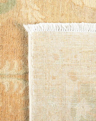 Contemporary Eclectic Ivory Wool Area Rug 6' 0" x 9' 1" - Solo Rugs