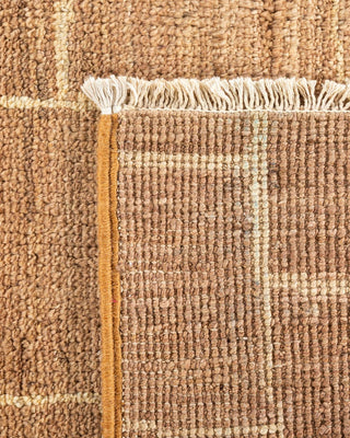 Bohemian Moroccan Brown Wool Area Rug 7' 6" x 9' 8" - Solo Rugs