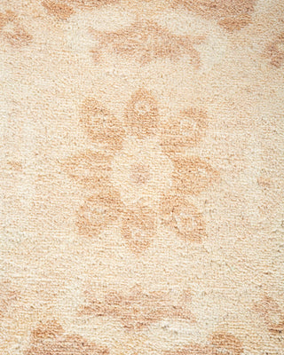Traditional Mogul Beige Wool Area Rug 7' 10" x 9' 8" - Solo Rugs