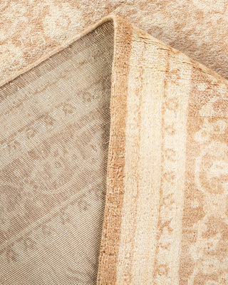 Traditional Mogul Beige Wool Area Rug 7' 10" x 9' 8" - Solo Rugs
