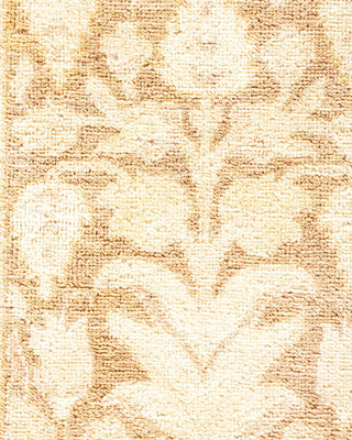 Traditional Mogul Ivory Wool Area Rug 6' 2" x 9' 1" - Solo Rugs