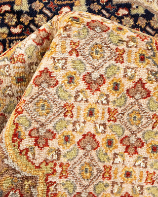 Traditional Mogul Ivory Wool Area Rug 8' 2" x 10' 5" - Solo Rugs