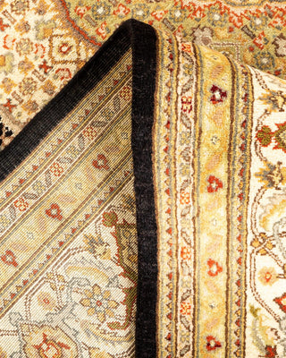 Traditional Mogul Black Wool Area Rug 6' 1" x 9' 2" - Solo Rugs