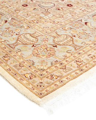Traditional Mogul Ivory Wool Area Rug 8' 2" x 10' 3" - Solo Rugs