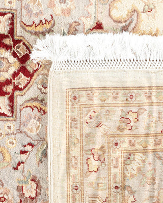 Traditional Mogul Ivory Wool Area Rug 8' 2" x 10' 3" - Solo Rugs