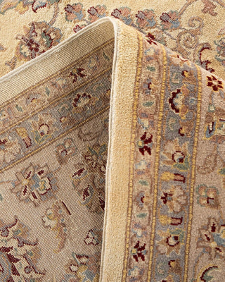 Traditional Mogul Beige Wool Area Rug 9' 0" x 12' 2" - Solo Rugs