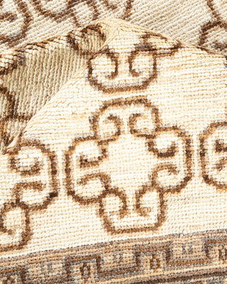 Traditional Khotan Ivory Wool Area Rug 8' 8" x 11' 8" - Solo Rugs