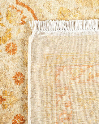 Traditional Mogul Ivory Wool Area Rug 6' 3" x 9' 4" - Solo Rugs