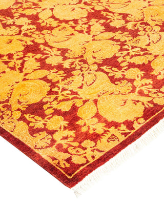 Traditional Mogul Red Wool Runner 2' 7" x 9' 8" - Solo Rugs