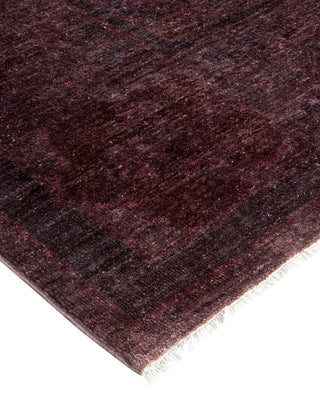 Contemporary Fine Vibrance Brown Wool Area Rug 8' 3" x 9' 9" - Solo Rugs