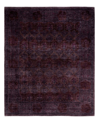 Contemporary Fine Vibrance Brown Wool Area Rug 8' 3" x 9' 9" - Solo Rugs