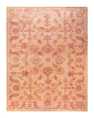 Traditional Oushak Beige Wool Area Rug 9' 3" x 11' 10" - Solo Rugs