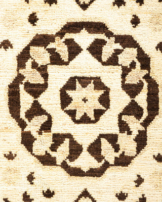 Contemporary Eclectic Brown Wool Area Rug 8' 8" x 11' 1" - Solo Rugs