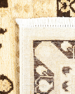 Contemporary Eclectic Brown Wool Area Rug 8' 8" x 11' 1" - Solo Rugs
