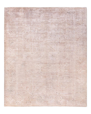 Contemporary Vibrance Brown Wool Area Rug 8' 4" x 10' 0" - Solo Rugs