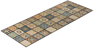 Contemporary Eclectic Brown Wool Runner 6' 3" x 17' 10" - Solo Rugs