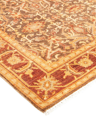 Traditional Mogul Yellow Wool Runner 2' 7" x 12' 10" - Solo Rugs