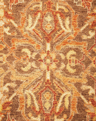 Traditional Mogul Yellow Wool Runner 2' 7" x 12' 10" - Solo Rugs