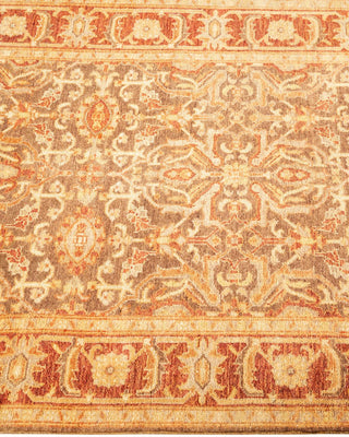 Traditional Mogul Yellow Wool Runner 2' 7" x 12' 10" - Solo Rugs