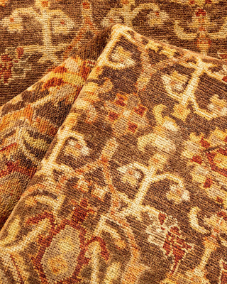 Traditional Mogul Yellow Wool Runner 2' 7" x 12' 10" - Solo Rugs