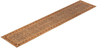 Traditional Mogul Yellow Wool Runner 2' 7" x 12' 10" - Solo Rugs