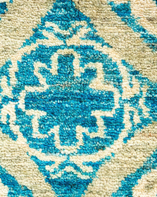 Contemporary Eclectic Light Gray Wool Area Rug 5' 0" x 7' 10" - Solo Rugs