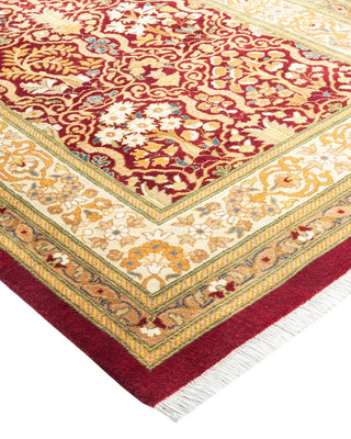 Traditional Mogul Red Wool Runner 2' 7" x 10' 6" - Solo Rugs