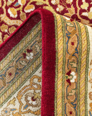 Traditional Mogul Red Wool Runner 2' 7" x 10' 6" - Solo Rugs