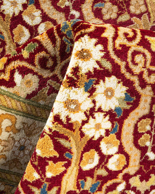 Traditional Mogul Red Wool Runner 2' 7" x 10' 6" - Solo Rugs