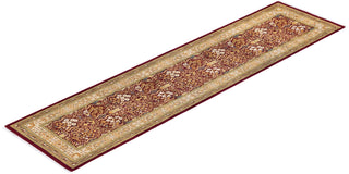 Traditional Mogul Red Wool Runner 2' 7" x 10' 6" - Solo Rugs