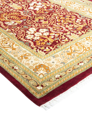 Traditional Mogul Red Wool Runner 2' 7" x 11' 8" - Solo Rugs