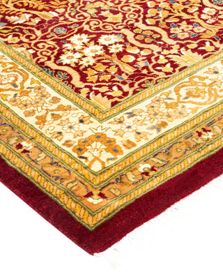 Traditional Mogul Red Wool Runner 2' 9" x 12' 2" - Solo Rugs