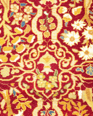 Traditional Mogul Red Wool Runner 2' 9" x 12' 2" - Solo Rugs