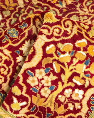 Traditional Mogul Red Wool Runner 2' 9" x 12' 2" - Solo Rugs