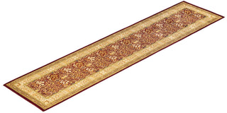 Traditional Mogul Red Wool Runner 2' 9" x 12' 2" - Solo Rugs
