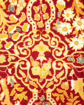 Traditional Mogul Red Wool Runner 2' 7" x 12' 10" - Solo Rugs