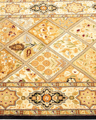 Traditional Mogul Brown Wool Area Rug 2' 8" x 4' 5" - Solo Rugs