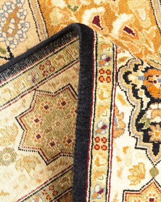 Traditional Mogul Brown Wool Area Rug 2' 8" x 4' 5" - Solo Rugs