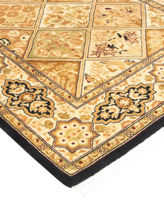 Traditional Mogul Brown Wool Runner 2' 8" x 4' 2" - Solo Rugs
