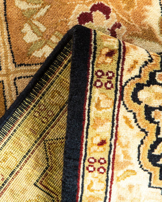 Traditional Mogul Brown Wool Area Rug 2' 7" x 4' 2" - Solo Rugs